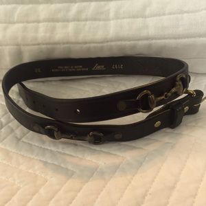 Black Tory equestrian belt size 30